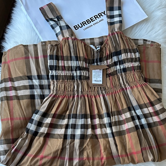 Burberry Dresses & Skirts - 🆕 Burberry Delilah Women’s Toupe Brown Check Dress 6 US
